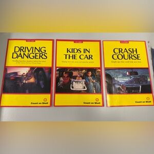 Vintage Shell Driving Safety Booklets - #1-3 in A Series